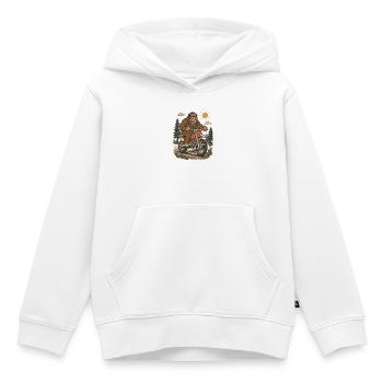  Bigfoot Dirt Bike Sasquatch Riding Motocross - Kinder Premium Organic Hoodie - Weiß - Vorne - AI Model Kid Female (0cm)
