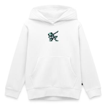 Roboter Frosch Dab Cyborg Sci Fi Cartoon - Kinder Premium Organic Hoodie - Weiß - Vorne - AI Model Kid Female (0cm)
