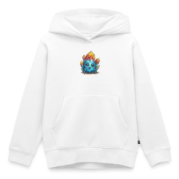 Leuchtender Kristall  - Kinder Premium Organic Hoodie - Weiß - Vorne - AI Model Kid Female (0cm)