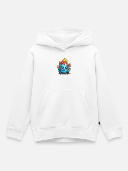 Leuchtender Kristall  - Kinder Premium Organic Hoodie - Weiß