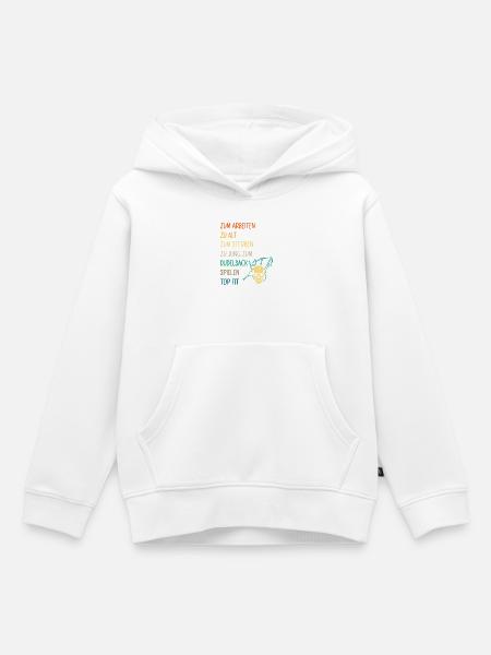 Dudelsackspieler Dudelsack Männer Geschenk - Kinder Premium Organic Hoodie - Weiß