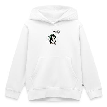 A11y Penguin - Pixel Accessibility - Kinder Premium Organic Hoodie - Weiß - Vorne - AI Model Kid Female (0cm)