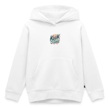 Kook Original Surf Aquarell Sonnenuntergangspalmen - Kinder Premium Organic Hoodie - Weiß - Vorne - AI Model Kid Female (0cm)