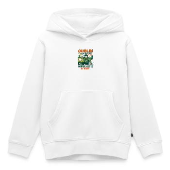 Dublin Tech Support Vampire Hunter By Day - Kinder Premium Organic Hoodie - Weiß - Vorne - AI Model Kid Female (0cm)
