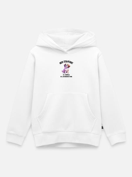Bernhardiner Welpe Schlafshirt Bunt - Kinder Premium Organic Hoodie - Weiß
