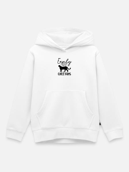 Gepard Humor Spruch - Kinder Premium Organic Hoodie - Weiß