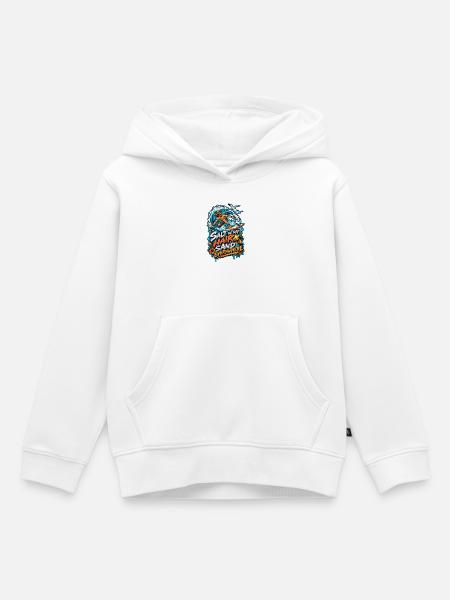 Salz im Haar, Sand überall - Kinder Premium Organic Hoodie - Weiß
