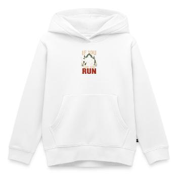 Black Shuck Ostanglische Folklore Geisterhund - Kinder Premium Organic Hoodie - Weiß - Vorne - AI Model Kid Female (0cm)