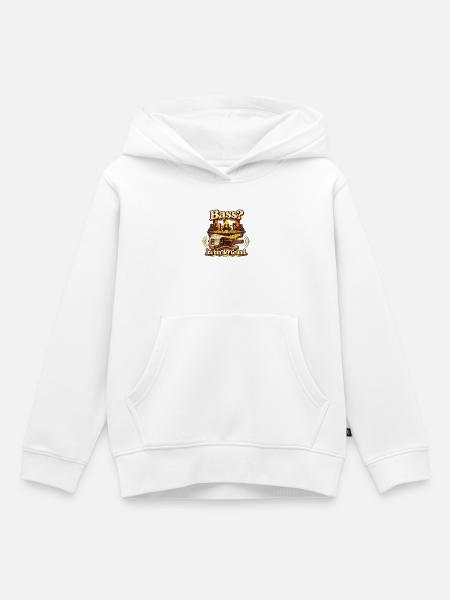 Bassist Bass Spruch Groove - Kinder Premium Organic Hoodie - Weiß