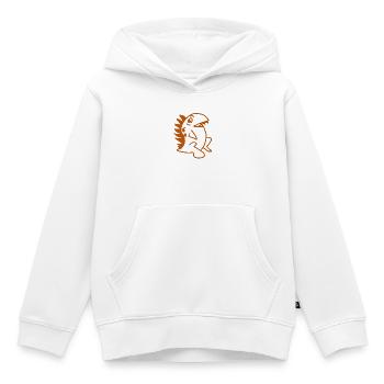 Dino Kawaii – Süßer Saurier  Cartoon  - Kinder Premium Organic Hoodie - Weiß - Vorne - AI Model Kid Female (0cm)