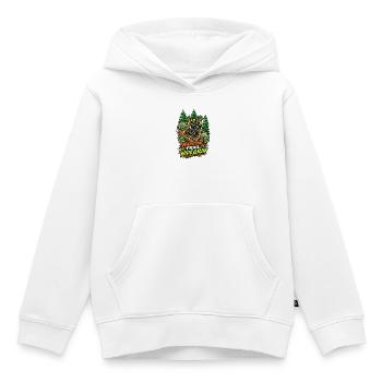 Narrow Trail, Wide Grin - Kinder Premium Organic Hoodie - Weiß - Vorne - AI Model Kid Female (0cm)