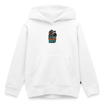 Ich knipse Leute und sie lächeln - Kinder Premium Organic Hoodie - Weiß - Vorne - AI Model Kid Female (0cm)