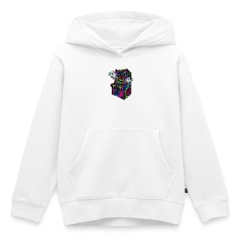 Neon Halloween Arcade Drips - Kinder Premium Organic Hoodie - Weiß - Vorne - AI Model Kid Female (0cm)