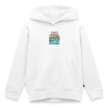 Vintage Style Tours France River Skyline - Kinder Premium Organic Hoodie - Weiß - Vorne - AI Model Kid Female (0cm)