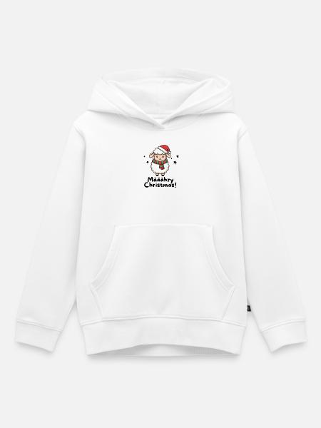 Määähry Christmas – Süßes Weihnachtsschaf - Kinder Premium Organic Hoodie - Weiß