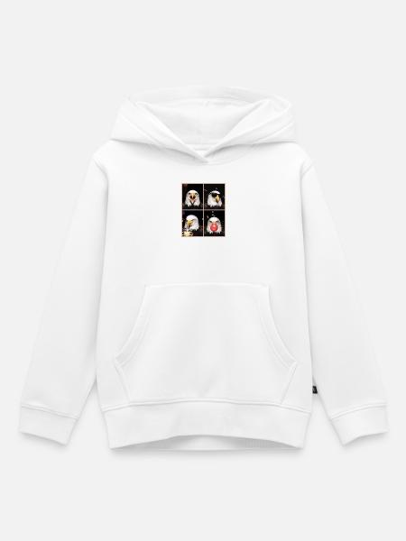 Eagle Adler - Kinder Premium Organic Hoodie - Weiß