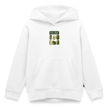 Gurkenkunde - Kinder Premium Organic Hoodie - Weiß - Vorne - AI Model Kid Female (0cm)