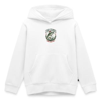 Bester Angler: Christmas Pike - Kinder Premium Organic Hoodie - Weiß - Vorne - AI Model Kid Female (0cm)