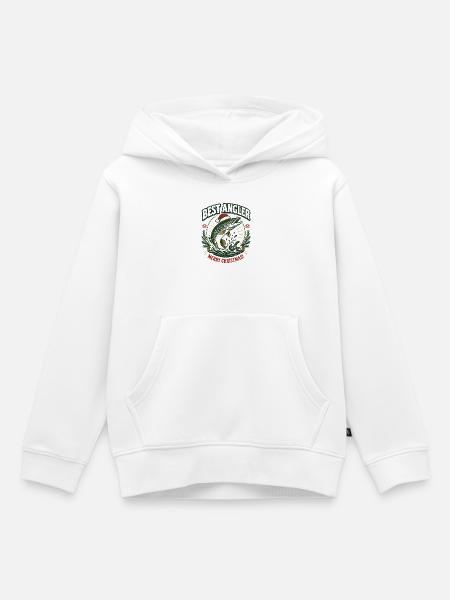Bester Angler: Christmas Pike - Kinder Premium Organic Hoodie - Weiß