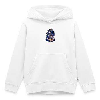 Leiter zu den Sternen - Kinder Premium Organic Hoodie - Weiß - Vorne - AI Model Kid Female (0cm)