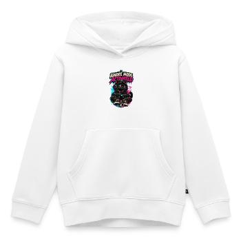 RobVibe Wild Club – Cat Ignore Mode Activated - Kinder Premium Organic Hoodie - Weiß - Vorne - AI Model Kid Female (0cm)