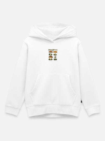 Mushroom Field Research - Kinder Premium Organic Hoodie - Weiß