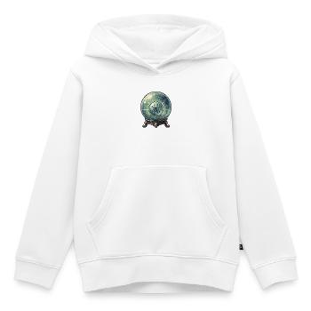 Das Spinnennetz in der Kristallkugel - Kinder Premium Organic Hoodie - Weiß - Vorne - AI Model Kid Female (0cm)
