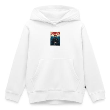 Jowls – Neufundländer Hund Newfie Papa Newfie Mama - Kinder Premium Organic Hoodie - Weiß - Vorne - AI Model Kid Female (0cm)