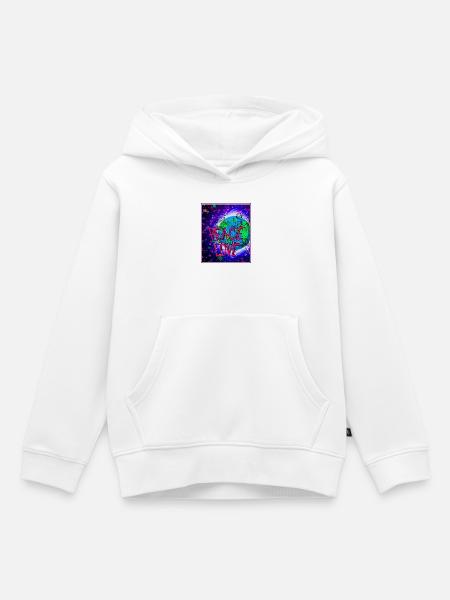 Psychedelischer Frieden und Liebe - Kinder Premium Organic Hoodie - Weiß