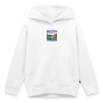 City London Iconic Capital Skyline With Red Buses - Kinder Premium Organic Hoodie - Weiß - Vorne - AI Model Kid Female (0cm)