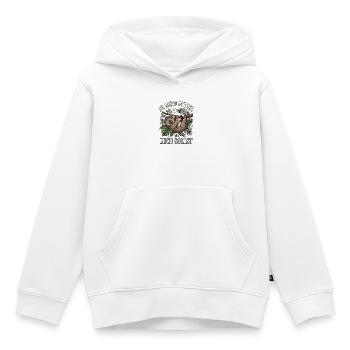 Koala Spruch Du nicht hetzen mich sollst  - Kinder Premium Organic Hoodie - Weiß - Vorne - AI Model Kid Female (0cm)