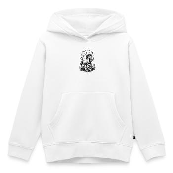 Himmlisches Pferd Halbmond-Comic-Halbton - Kinder Premium Organic Hoodie - Weiß - Vorne - AI Model Kid Female (0cm)