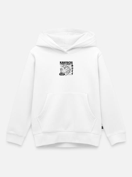 Kanpachi Salzwasser Apparel - Kinder Premium Organic Hoodie - Weiß