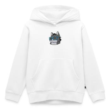  Mathe Katze Nerd - Kinder Premium Organic Hoodie - Weiß - Vorne - AI Model Kid Female (0cm)