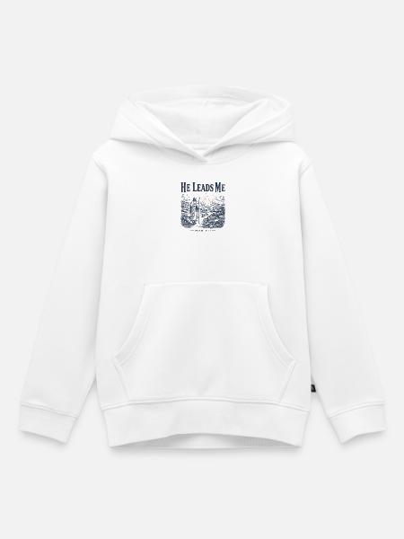 Psalm 23 Hirten-christliches Design - Kinder Premium Organic Hoodie - Weiß