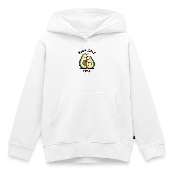 Avo-Kuschelzeit - Kinder Premium Organic Hoodie - Weiß - Vorne - AI Model Kid Female (0cm)