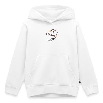 Nurse Life Stethoskop - Kinder Premium Organic Hoodie - Weiß - Vorne - AI Model Kid Female (0cm)