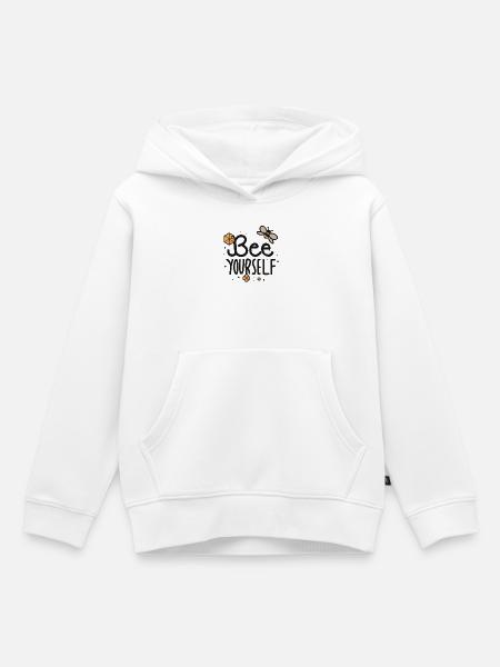 Biene dich selbst - Kinder Premium Organic Hoodie - Weiß