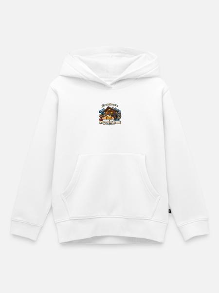 Wandern Hüttentour Hüttenabend Berghütte - Kinder Premium Organic Hoodie - Weiß