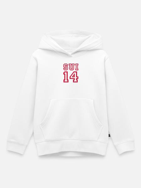 SCHWEIZ 2014 - Kinder Premium Organic Hoodie - Weiß