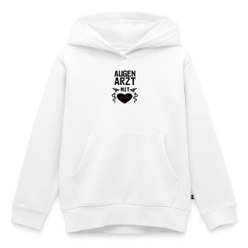 Augenarzt mit Herz Geschenk - Kinder Premium Organic Hoodie - Weiß - Vorne - AI Model Kid Female (0cm)