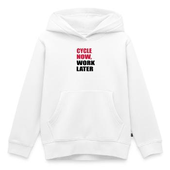 Radsport - Kinder Premium Organic Hoodie - Weiß - Vorne - AI Model Kid Female (0cm)