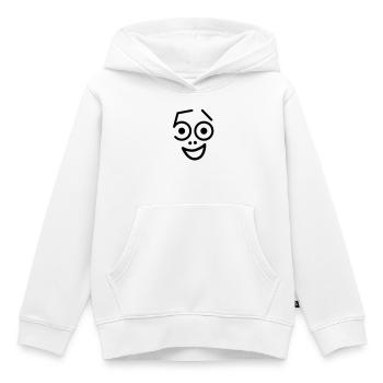 50 ans et toujours frais! - Sweat Premium à capuche enfant bio - blanc - Devant - AI Model Kid Female (0cm)
