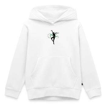 Gymnastik - Kinder Premium Organic Hoodie - Weiß - Vorne - AI Model Kid Female (0cm)