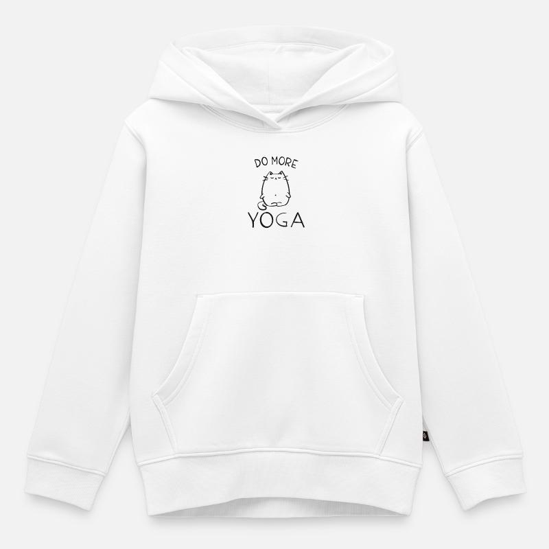 yoga - Sweat Premium à capuche enfant bio - blanc