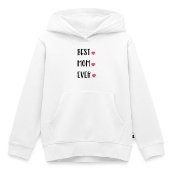 Mutter - Kinder Premium Organic Hoodie - Weiß - Vorne - AI Model Kid Female (0cm)