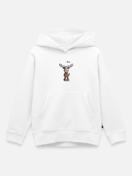 Öhmmm Elch - Kinder Premium Organic Hoodie - Weiß
