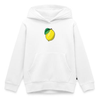 lemon - Kids Premium Organic Hoodie - white - Front - AI Model Kid Female (0cm)