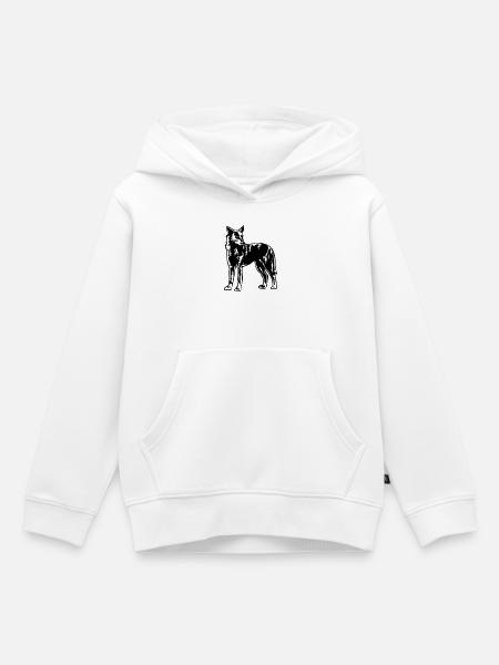 Hollandse Herder - Kinder Premium Organic Hoodie - Weiß