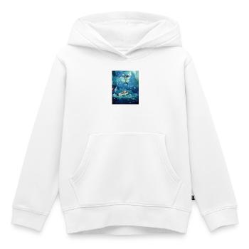 Magischer Ozean - Kinder Premium Organic Hoodie - Weiß - Vorne - AI Model Kid Female (0cm)